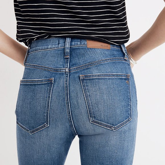 Madewell 9" High-Rise Skinny Crop: Destructed-Hem - Picture 3 of 8